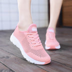 Damen nan leichte Netz-Freizeitsneaker mit perforiertem Obermaterial und flexibler Wellenlaufsohle R&B