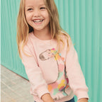 Mädchen Sweatshirt mit kreativem Giraffenmotiv R&B