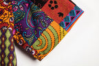 Herren Kurzarmhemd mit buntem Patchwork-Design