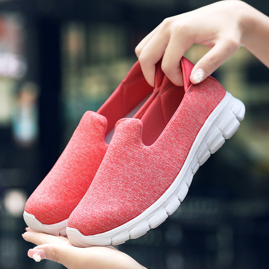 Damen Komfortable Slip-On Sneakers mit atmungsaktivem Obermaterial R&B