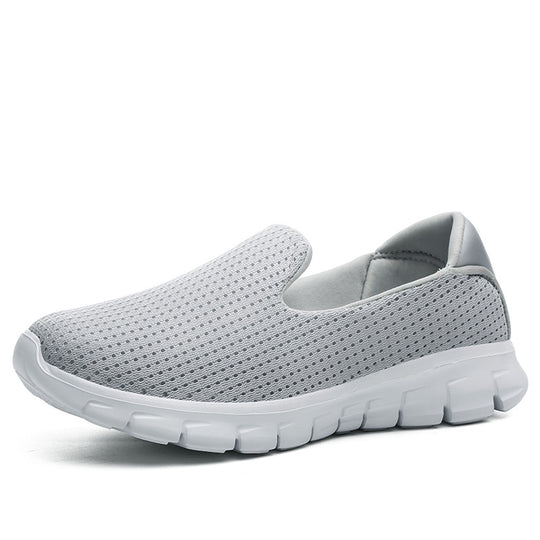Damen nan leichter Schlupfschuh aus Strickgewebe mit flexibler Dämpfungssohle und gepolstertem Fußbett R&B