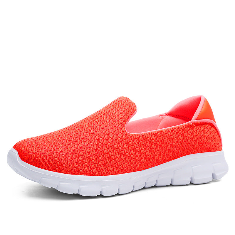Damen nan leichter Schlupfschuh aus Strickgewebe mit flexibler Dämpfungssohle und gepolstertem Fußbett R&B