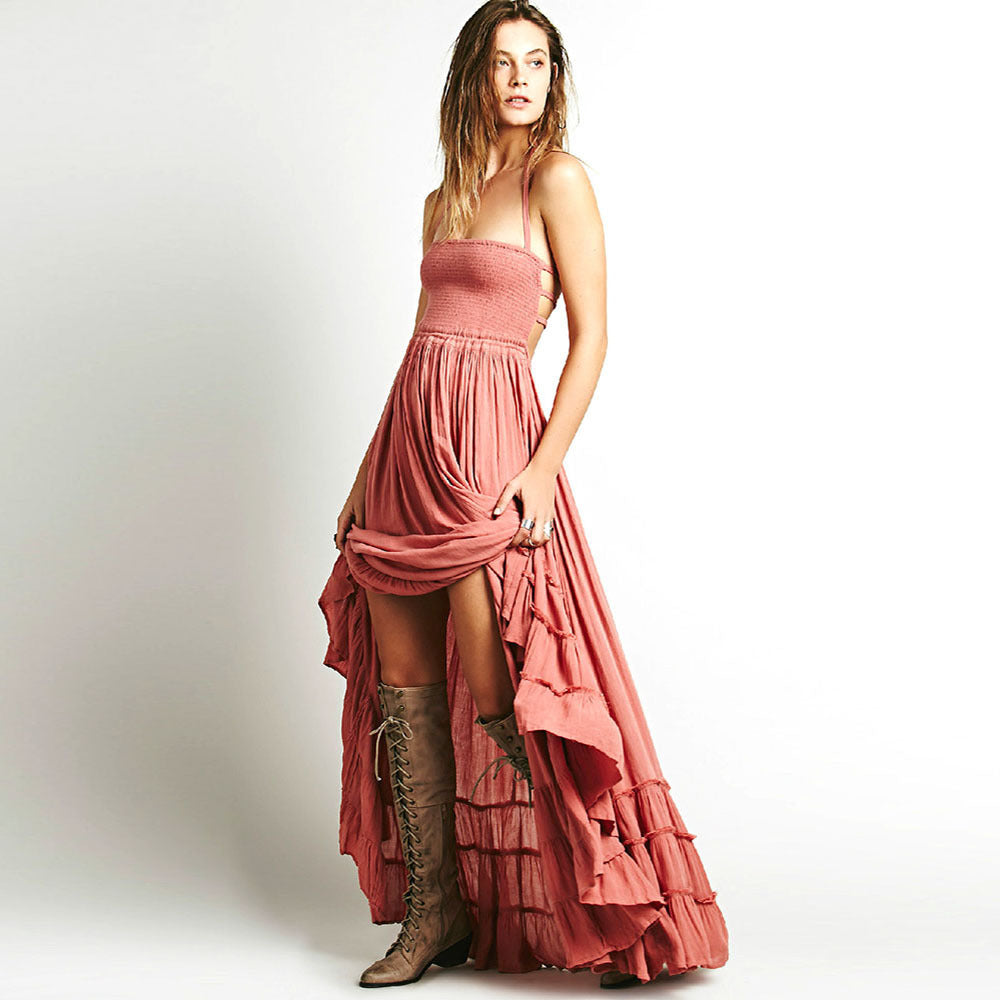 R&B | Kleid aus Baumwolle mit Neckholder
