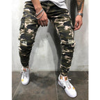 Herren Cargohose mit modernem Camouflage-Muster R&B