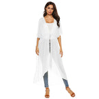 Damen eleganter, transparenter Strandkimono R&B