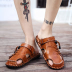 Herren Leder-Sandalen mit robustem Schnellschnürsystem R&B
