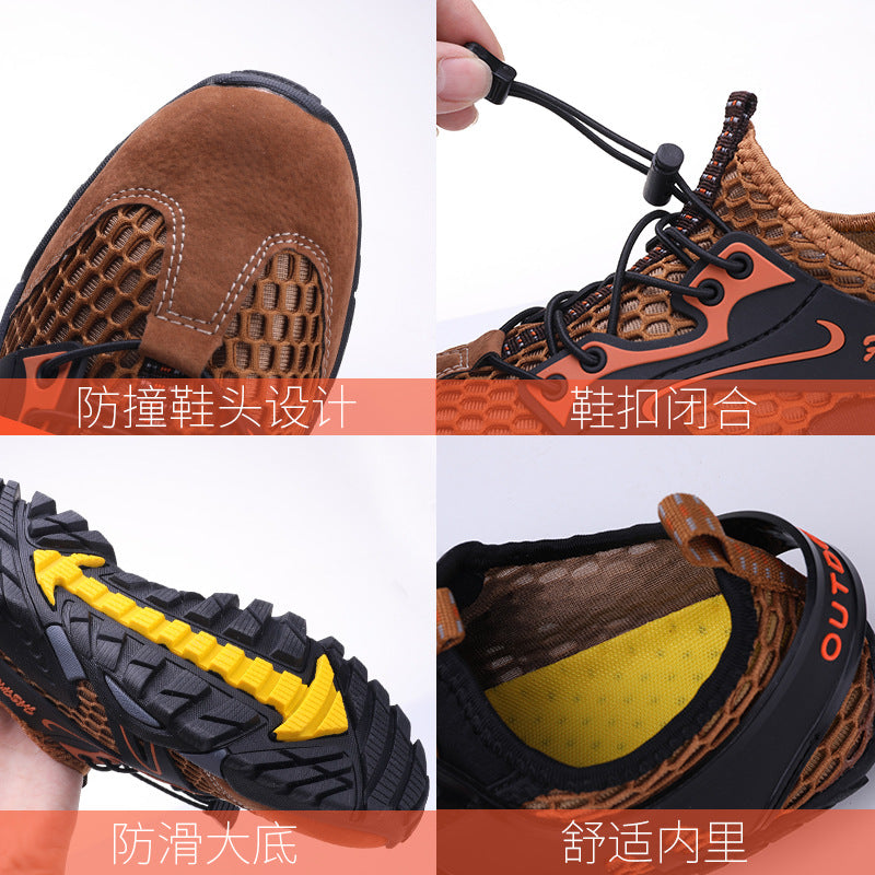Herren Funktionale Outdoor-Sneaker mit atmungsaktiver Netzstruktur R&B