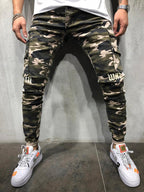 Herren Cargohose mit modernem Camouflage-Muster R&B