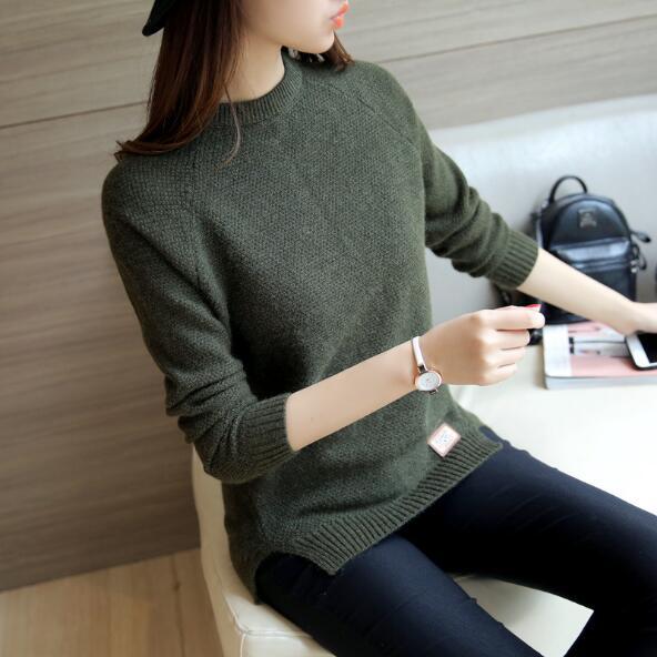 Damen eleganter Strickpullover mit strukturiertem Gewebe R&B