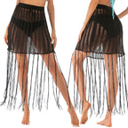 Damen Häkel-Strandsarong mit Fransen R&B