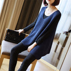 Damen Stricktop mit V-Ausschnitt und luftiger Silhouette R&B