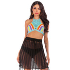 Damen gehäkeltes Crop Top R&B