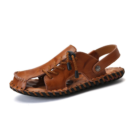 Herren Leder-Sandalen mit robustem Schnellschnürsystem R&B