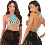 Damen gehäkeltes Crop Top R&B
