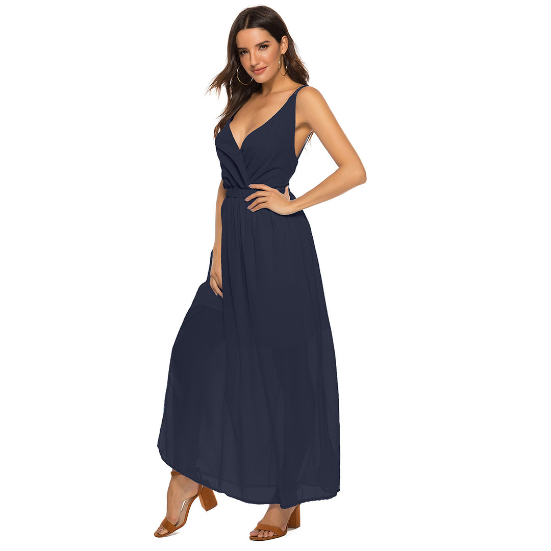 Damen Maxikleid mit elegantem Wickeldesign und schmeichelnder Silhouette R&B