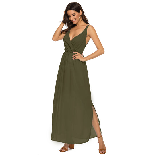Damen Maxikleid mit elegantem Wickeldesign und schmeichelnder Silhouette R&B