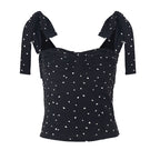 Damen Trägertop mit Rüschendetails und verspieltem Punktedesign R&B