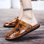 Herren Leder-Sandalen mit robustem Schnellschnürsystem R&B