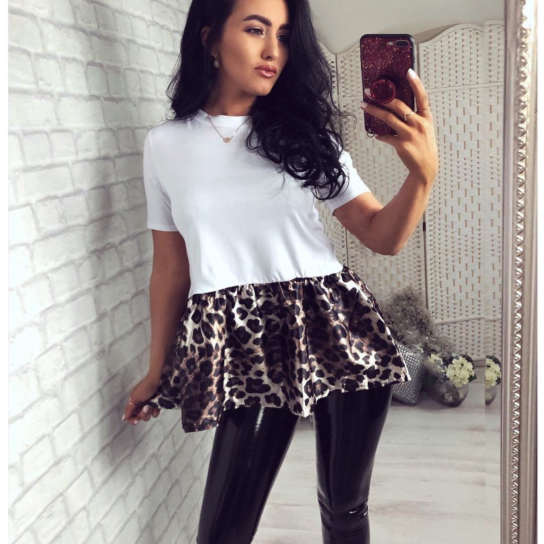 Damen Kleid mit Leopardenmuster R&B