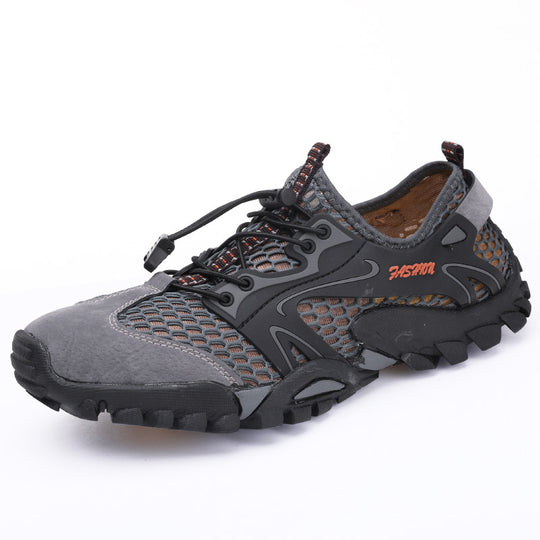 Herren nan schnelltrocknender Mesh-Wasserschuh mit TPU-Fersenstabilisator und profilierter Trailsohle R&B