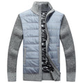 Herren moderne Steppjacke mit Strickärmeln R&B