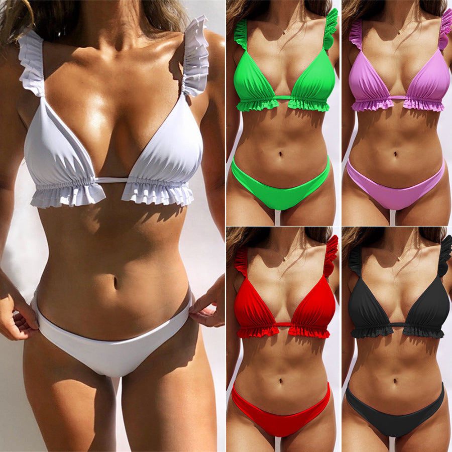 Damen Bikiniset mit charmanten Rüschendetails R&B
