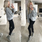 Damen modischer Strickpullover mit Perlendekoren und lässigem Schnitt R&B