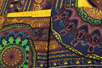 Herren Kurzarmhemd mit kreativem Ethno-Muster und modernem Henley-Ausschnitt