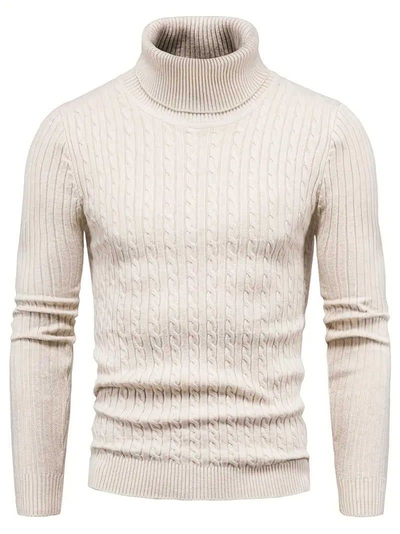 R&B - Strick Herren Rollkragenpullover
