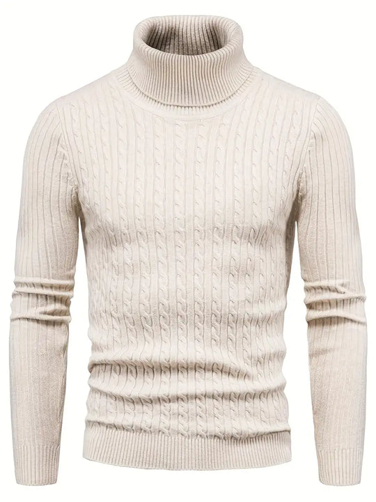 R&B - Strick Herren Rollkragenpullover