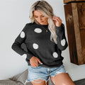 Damen Pullover mit modernen Punktmustern und weichem Garn R&B