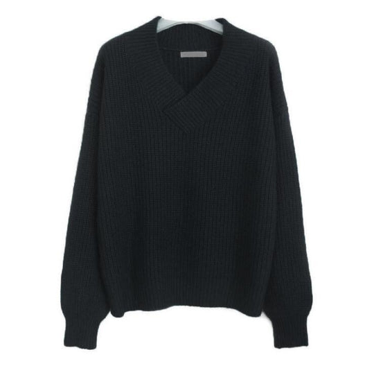 Damen Strickpullover im lässigen Oversized-Stil mit V-Ausschnitt R&B