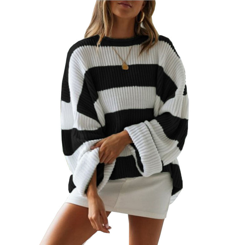 Damen lässiger Strickpullover R&B