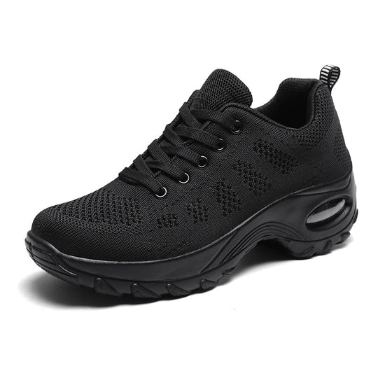 Damen nan atmungsaktiver Stricksneaker mit Luftpolster und Plateau-Sohle R&B