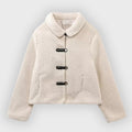 R&B | Gekürzte Fleece Toggle Patch Pocket Jacke