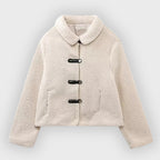 R&B | Gekürzte Fleece Toggle Patch Pocket Jacke