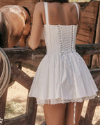 Minikleid mit Korsett