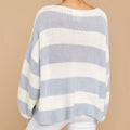 Damen lässiger Pullover mit weichem Strickmuster und Oversized-Schnitt R&B