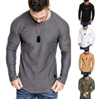 Herren Langarmshirt mit innovativem Rippdesign und modernem Schnitt
