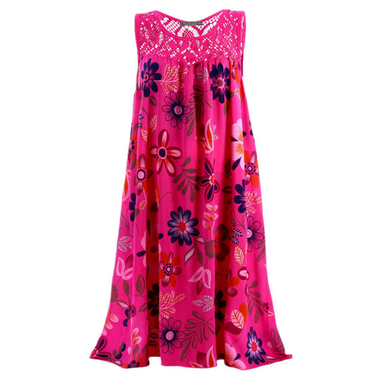 Damen Langkleid mit floraler Spitzenstruktur R&B