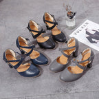Damen Pumps mit dekorativem Riemendesign und komfortablem Blockabsatz R&B