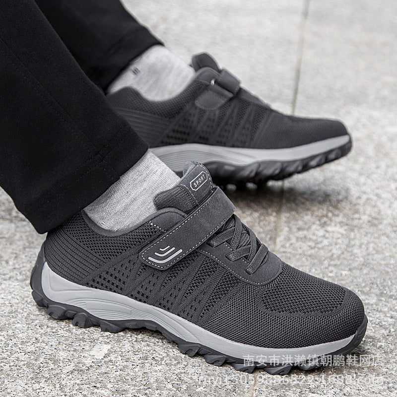 Damen Sportliche Trail-Laufschuhe mit rutschfestem Profil und elastischem Klettverschluss R&B