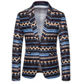 Herren Blazer mit modernem Ethno-Muster und komfortabler Passform