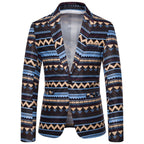 Herren Blazer mit modernem Ethno-Muster und komfortabler Passform