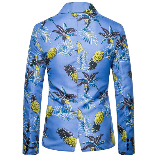 Damen modischer Blazer mit exotischem Ananas-Design und atmungsaktivem Stoff R&B