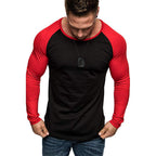 Herren Langarm-T-Shirt mit modernem Raglanschnitt und sportlicher Passform