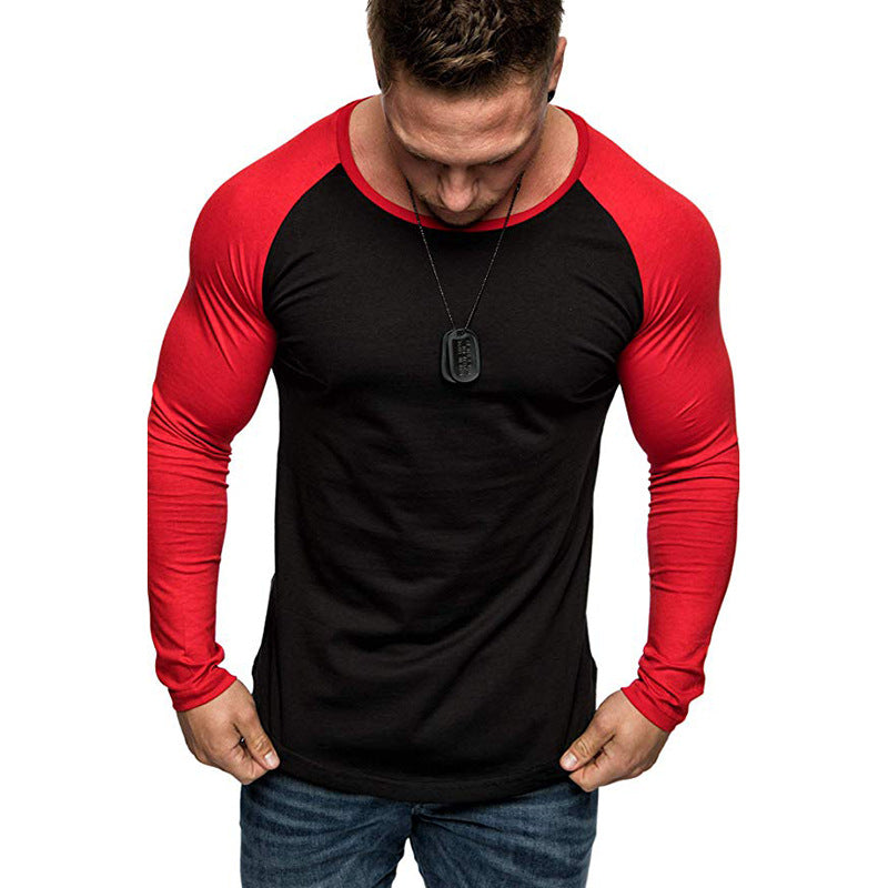 Herren Langarm-T-Shirt mit modernem Raglanschnitt und sportlicher Passform