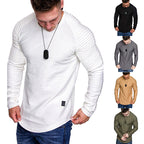 Herren Langarmshirt mit innovativem Rippdesign und modernem Schnitt
