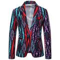 Herren Blazer mit kreativem geometrischen Muster und modernem Schnitt