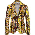 Damen Blazer mit exotischem Musterdruck und eleganter Passform